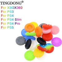 12PCS Silicone Joystick Thumb Stick Grip Caps Non-Slip Protector for PS5 PS4 PS3 Xbox 360 Controller Accessories