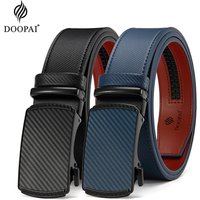 125cm Men Belts Leather Waist Strap Male Automatic Buckle Waistband Mens High Quality Girdle Belts for Women Men Gifts