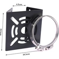 Street Light Pole Mount Holder Small Universal Joint Pole Column Holding Monitoring Bracket Camcorder Back Stand Iron Hoop Plate