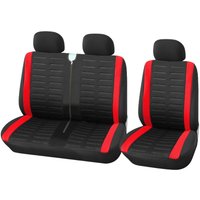 HOMEFISH Car Seat Cover Seat Cover Four Seasons Universal Fits Most Vans Trucks 2+1 Seat Cover Suitable for Iveco Shun Vauxhall