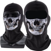 COD MW2 Ghost Face Skull Mask Balaclav Cosplay Simon Riley War Game Masks Protection Pattern Cycling Hood Halloween Party Props
