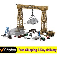 2800Pcs Famous War Rivers Gantry Crane Military Model Extension Arm Building Blocks Educational Bricks Ornament Toys For Kids