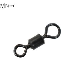 MNFT Rolling Barrel Wirbel Mattschwarz Karpfenverbinder Wirbel 77lb - # 4er-Angelterminal-Geräte