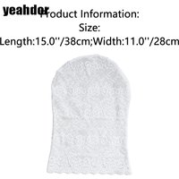 Men Women Cosplay Lace Mask See Through Full Face Head Cover Hat for Halloween Clubwear Couple Game Prop Masquerade Parties Mask