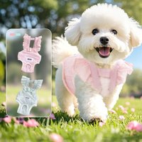 Fashion Thin Dog Physiology Pants Solid Color Breathable Pet Dog Diapers Adjustable Integrated Pet Jumpsuit Anti Harassment