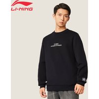 Li-Ning Men's Sports Style Sweatshirts Long Sleeve RECYCLED FIBER 64%Cotton 36%Polyester Reguler Fit LiNing Pullover AWDV567