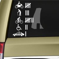 Funny Car Gear Shift Waterproof Vinyl Sticker For Car Window Bumper Decal