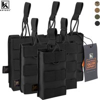 KRYDEX Tactical Magazine Pouch Single/Double/Triple Open-Top MOLLE Strap Holder Mag Pouch for 5.56mm M4 M16 Hunting Accessories