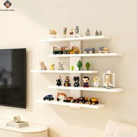 Wall Mounted Display Rack For Showcasing Figurines, Small Building Blocks, And Collectibles - Modern Indoor Storage Rack