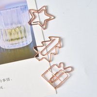 20pcs Retro Metal Clips Mini Christmas Tree Paper Clip Bookmark Book Binding Notebook Decor Stationery School Binding Supplies