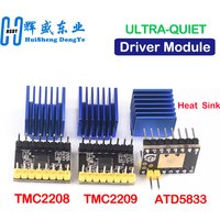 TMC2208 TMC2209 ATD5833 V2.0 With Heat Sink Stepper Motor Driver StepStick 3d Printer Parts 2.5A 256 Subdivision Silent Printing