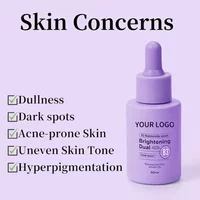 Private Label Hyaluronic Acid Vitamin C Serum Custom Logo Whitening Moisturizing Lightening Face Skin Care Makeup Wholesale