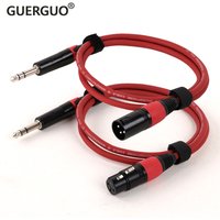 1PC 6.35MM (1/4 Inch) Stereo Jack Male to 3Pins XLR Male/Female Audio Cable Balanced 1/4" TRS to XLR Colorful Microphone Cord
