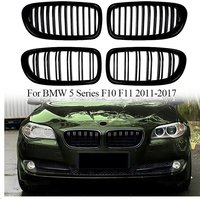 Voiture pour BMW série 5 F10 F11 2011-2017 pare-chocs avant calandre de course rein double ligne remplacement de calandre de voiture