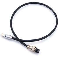 Silver Plated OCC High-fidelity Hifi DC Power Cable GX16-2 Pin To USB Type-C Dedicated Audiophile Audio Charging Cable 5V3A