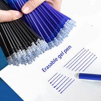 10/20pcs Gel Pen Erasable Pen Refill Rod Set Blue Black Ink Shool Washable Handle Writing Stationery Supplies