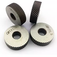 2pcs Reticulated/Straight Knurling Knife Straight Diagonal Line Knurling Wheel for Metal Cutter Lathe Knurling Tool