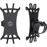 AliExpress NONE 360° Rotate Bicycle Mobile Phone Holder Rotating Silicone Bicycle Smartphone Holder Motorcycle Handlebar Holder For 4 - 6 Inches