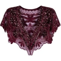 1920er Jahre Schal Perlen Abend Wraps Flapper Bolero