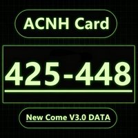 ACNH Card Villager Resident NFC Cards 425-448 Numbered Character Collectible Cards Standard Size 85.5x54mm Game Collection Cards