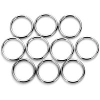 10pcs/lot Gold Silver Alloy Metal Shoes Bags Belt Buckles Circle Ring Connection DIY Craft Supplies