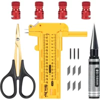 RC Car Magnetic Body Posts Marker Kit 0-14mm Reamer Curve Scissors Circle Cutter for Drilling Hole Cut Wheel Arches Trim Tools