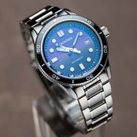 Proxima Men Automatic Watch Pilot 39MM Mechanical Wristwatch 100m Waterproof C3 Luminous Sapphire Mirror Miyota 9015 Purple Dial