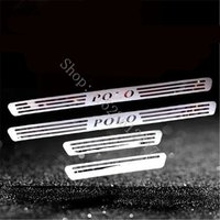 for VW/Volkswagen POLO 2011-2020 Accessory Stainless Steel Door Sill Scuff Plate Kick Guard Pedal Threshold Step Protector