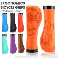AliExpress NONE Bicycle Handle Grip Widen Soft MTB Handlebar Cover Ergonomic Durable Anti-Slip Shock-absorbing Bike Grips Cuff with Lock-on Ring