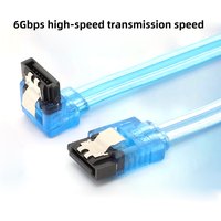 SATA3 high speed hard drive data cable SATA 8P 3.0 III 6GB/S 15/20cm straight&curved head Double-ended iron shrapnel