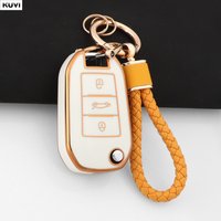 TPU Car Folding Key Case Cover Shell For Peugeot C6 508 C5 C3 208 308 408 508 2008 3008 For Citroen C4 CACTUS C4L Berlingo 2021