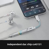 FiiO KA11 Portable USB DAC Headphone Amplifier HiFi Audio Adapter Type-C/Lightning Support DSD256 PCM384kHz for iPhone Android