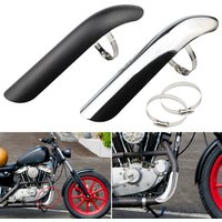 Motorcycle Black Chrome Exhaust Muffler Pipe Heat Shield Cover Heel Guard For Harley