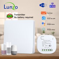 Smart Wifi Wireless Switch RF433 Self-Powered Push Button Wall Panels Remote Controller Light Switch Waterproof Wall Switches