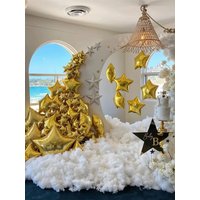 13pcs 22 inch Metallic Gold Explosion Star Aluminum Film Balloons Anniversary Wedding Birthday Party Decoration Balloons