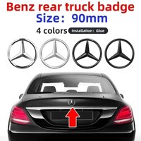 GLA W201 2025 Car For Mercedes benz AMG 3D ABS silver/Black 9cm 90mm car rear Tail Trunk emblem badge sticker Decals