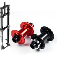 AliExpress chooee CHOOEE MTB Bike Front Hub 110x20mm Thru Axle – 32H/36H Aluminum Alloy Bicycle Disc Brake Hub, Sealed Bearings, Black/Red