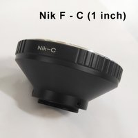 Nik F - C for Nikon F mount manual lens for C mount camera CCTV video recorder Metal Mount Adapter Ring Focus on infinity