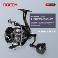 Noeby-Moulinet de pêche Spinning en carbone, série 2500 3000 4000, traînée maximale de 7kg, rapport d'engrenage léger, délit 6.2:1, bobine