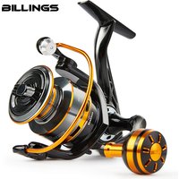 BILLINGS Fishing Reel 1000-6000 Spinning Fishing Reel for Freshwater Saltwater 10KG Max Drag with Metal Spool 5.2:1 Gear Ratio