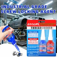 LOOLIFL-10ml blue red 243-271 thread locking agent is suitable for nuts, bolts, and fasteners to prevent loosening and corrosion