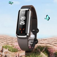 F1/F3 PROMAX Ultrasonic Mosquito Repellent Watch Effective Outdoor Camping Step Counting Multi-functional USB Charging Wristband