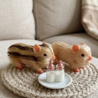 OtardDolls 3 Inch Silicone Piglet Reborn Newborn Doll Cute Soft Mini Realistic Animal with Accessories Decompression Toy Gift