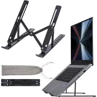 WEFOR Aluminium Alloy Portable Laptop Stand Support Base Notebook Stand For Macbook Pro Lapdesk Computer Laptop Holder Cooling