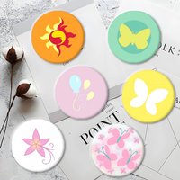 Fluttershy Is Cutie Mark Badges Tinplate Pins Funny Badge Metal Brooch For Bag Clothes Hat Decor Jewelry Gifts