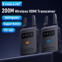 Lemorele HDMI Wireless Transmitter Receiver 200m Video Transceiver 1080P Wireless Extender For Live Streaming Photography