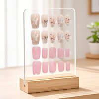 Clear Acrylic Nail Display Board Nails Art Storage Show Board Nail Salon Ins Desktop Display Stand Tools Nail Shop Decoration