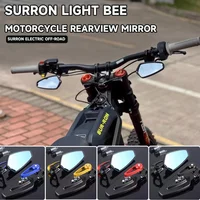For Sur-Ron S X Motorcycle Rearview Handlebar Rearview Mirror Retro Round Side Mirror For SurRon Motorcycle Mirror