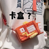 Pokemon Plush Crossbody Bag PTCG Trading Card Deck Storage Case Soft Stuffed Shoulder Bag For Anime Game Fans Daily Use