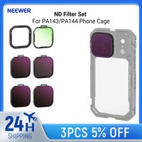 NEEWER ND Filter Set for PA143/PA144 Phone Cage, Neutral Density ND8/16/32/64 Filter Kit Compatible with iPhone 17 Pro/Pro Max